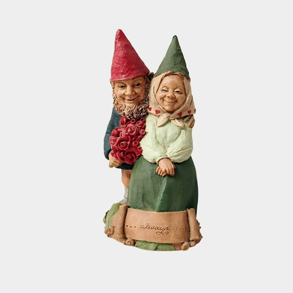 Tom Clark Gnome ALWAYS Cairn Studio 1996 Vintage Love Couple Figurine 5307 Heart